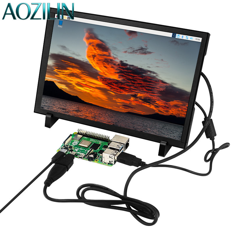 Raspberry Pi 10.1 Inch Capacitive Touch Screen Ips - AOZILIN 5/7/10,1 Zoll IPS HDMI-Display Kapazitiver