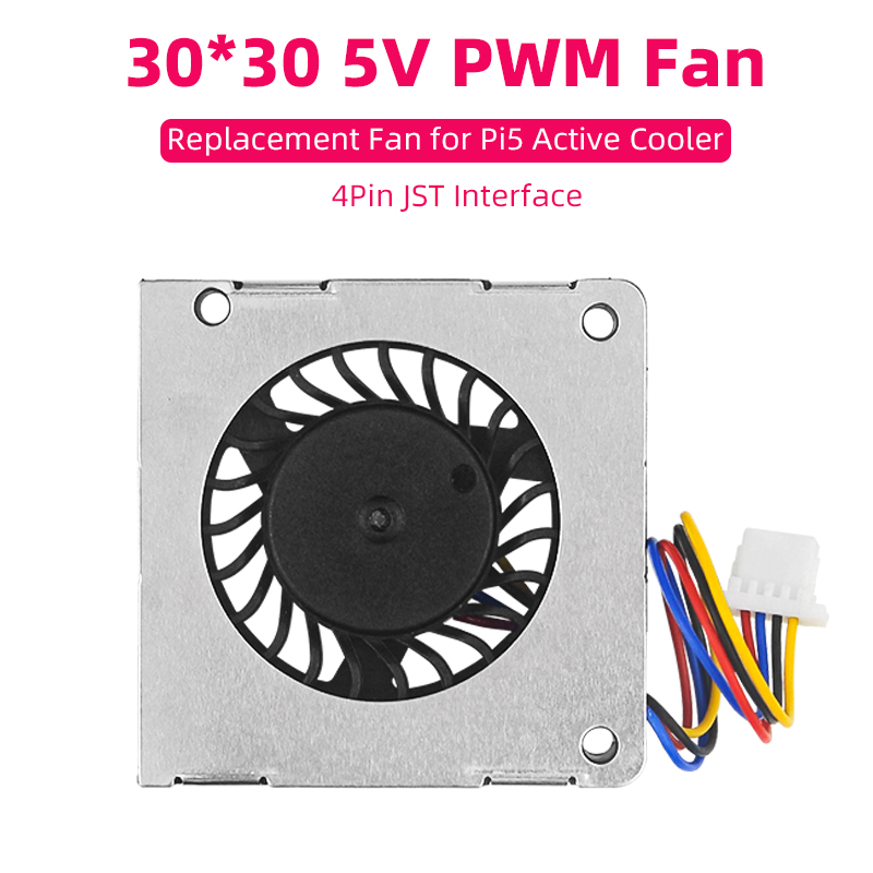 Raspberry Pi Water Cooling Kit - Raspberry Pi 5 PWM-Lüfter, 30 x